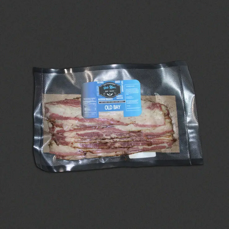 Old Bay Beef Bacon