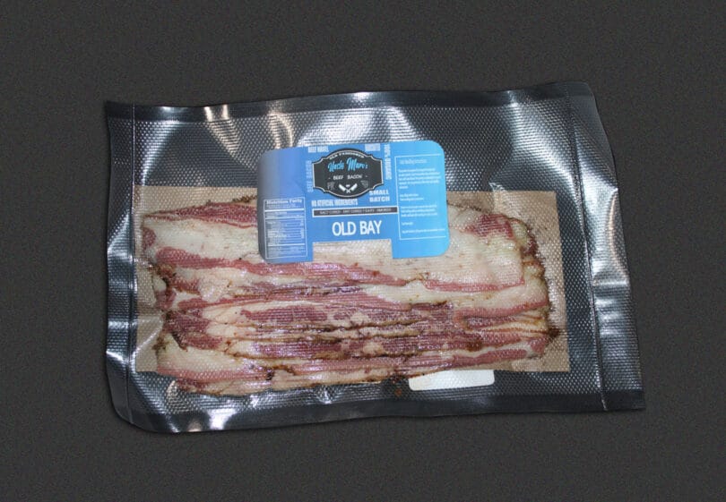 Old Bay Beef Bacon