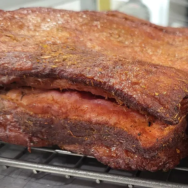 Jamaican Jerk Beef Bacon Unsliced