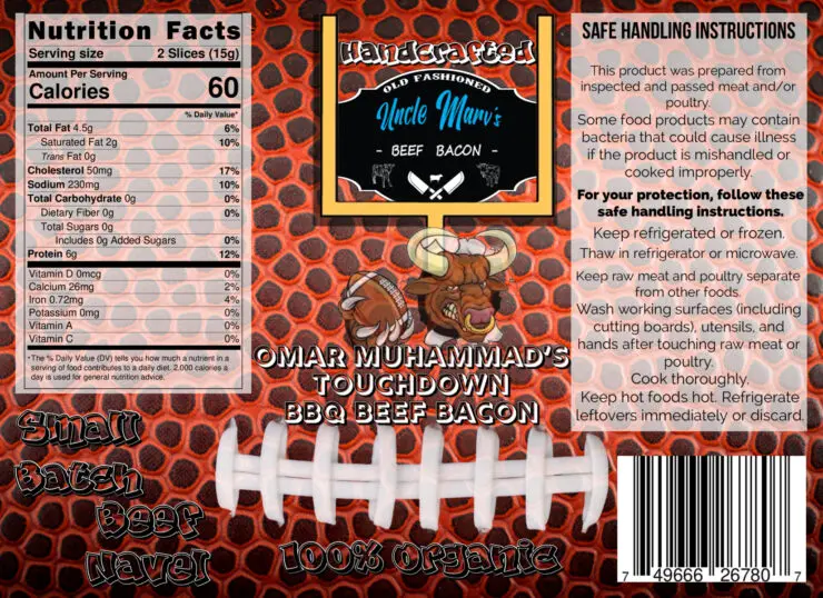 Omar Muhammad's Touchdown BBQ Beef Bacon